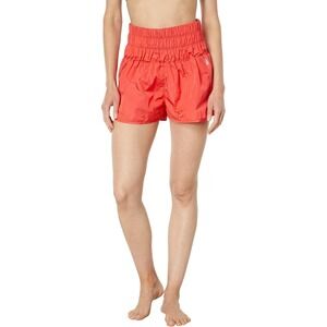 Free People Movement The Way Home Shorts Women's Large Bright Red High Rise Run
